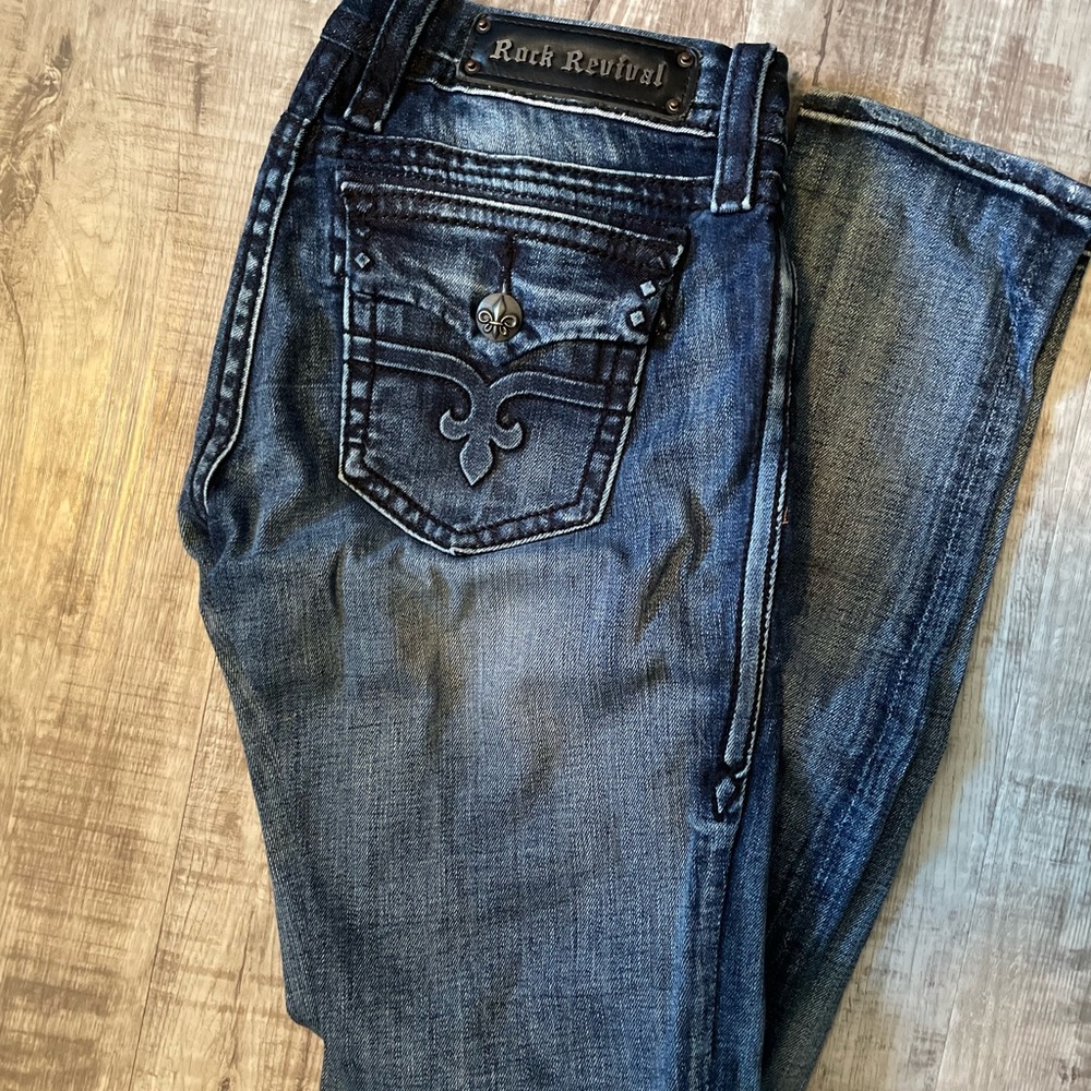 Rock Revival Women's Dark Blue Skinny Jeans